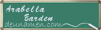Arabella Barden Visitenkarte